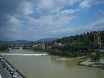 View from our Room of Arno River